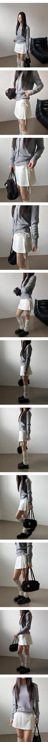 Soft v neck crop cardigan(6color)