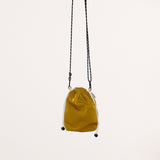 Nylon pouch bag - BLUE / MUSTARD