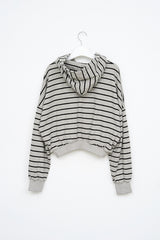 (W) Mush Striped Zip Hoodie (2color)