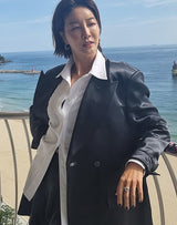 [Worn by Jin Seo-yeon] Twist Wave Wide 925 Silver + 14k gold plating Adjustable Size Ring R050-02G