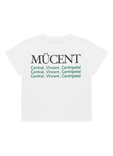 SLOGAN HALF T (Crop, Loose fit)
