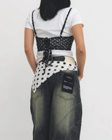  Line Up Snow Washed Baggy Jeans