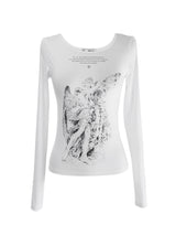 コエグジスタンス グラフィックレタリングTシャツ (white)