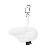 Puffy Wing Keyring - WHITE