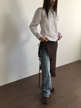 ミラチェックシャーリングシャツ (2color)
