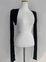 Planet Frill Bolero Cardigan (black)