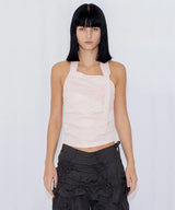 SHEER HALTERNECK TOP