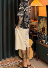 Overfit Bermuda Backbanding Slacks Shorts 3COLOR