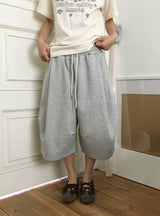 [unisex] Mesa Basic Pintuck Wide Bermuda Shorts