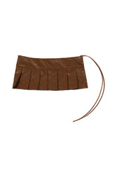 Leather Skirt Belt [Brown]