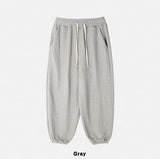 Dion sheepskin wide jogger pants