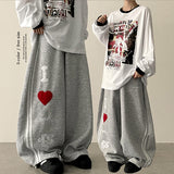 I Patch Track Balloon Wide Pants