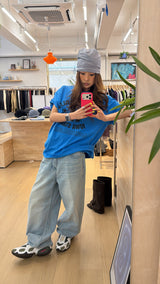 MILK DENIM WIDE PANTS