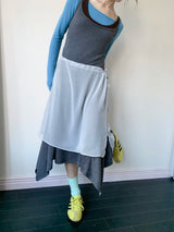  STRING LAYERED SHEER SKIRT