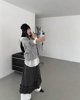 ドットフリルスカート