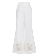 13DE MARZO ベースワイドフレアパンツ ホワイト