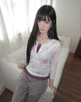 Isha Floral 7-Sleeve T-Shirt T-Shirt