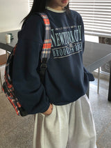 Giddels Brushed Embroidered Over Sweatshirt