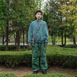Surface fleece pullover / Dusty aqua