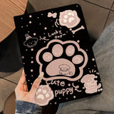 Black Puppy Paw Tablet Pouch & iPad Case