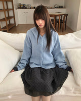 Lyle Mohair Hooded Knit Cardigan