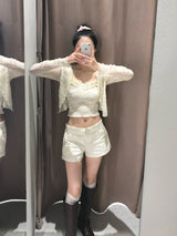 Monday Atelier Low Folding Cotton Shorts