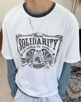 ディメインイーグルグラフィック半袖Tシャツ