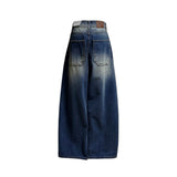 Curve Wide Deep Blue Denim Pants