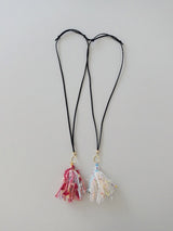 インディー タッセル ネックレス(WHITE, PINK 2COLORS!)