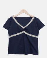 ルトン レース ショートスリーブ Tシャツ