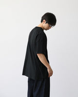 BT スリットオーバーフィットハーフTシャツ ブラック