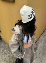 [UNISEX] クロームクロススタッドビーニー