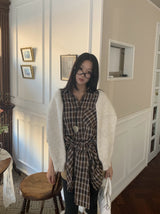 ルークウエストポイントチェックロングシャツ