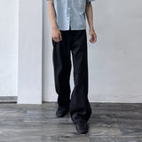Bias Panel Wide Trousers