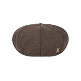 VA Stud Octagon Wool Beret / Brown