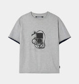 26SS★ MP3 GRAPHIC LAYERED HALF T