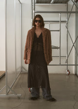 FAUX FUR SINGLE JACKET