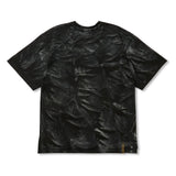 STGM ペイントダーティーウォッシュオーバーサイズショートスリーブTシャツ ホワイト/ブラック
