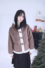 wool unbalanced pleats midi sk(2color)