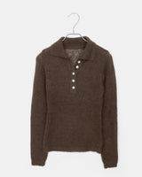 Bekil Henry Neck Collar Wool Long Sleeve Knit