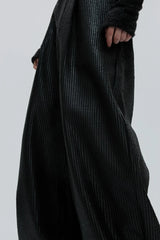 Waxed Biker Relaxed Leather Pants