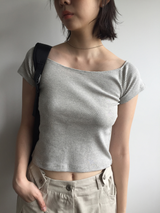 ミューズ オフショルダー Tシャツ (3color)