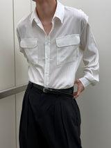 Summer stripe two pocket shirts(3color)