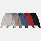 タイニークロップドジップアップ (5 Colors)