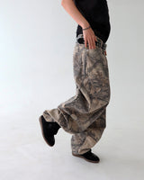 [UNISEX] Tree Camo Balloon Wide Pants