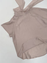 Ab Tie Short Sleeve Blouse