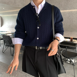  all-day round neck knit cardigan