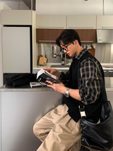 リバーワンポケットバックルチェックシャツ