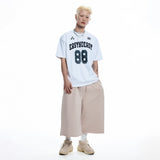 88 フットボール半袖Tシャツ- WHITE