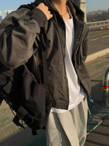 Oxford heavy hooded jacket